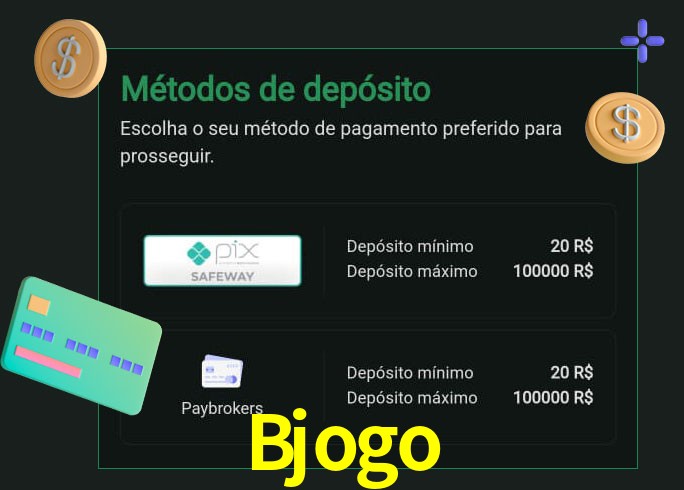 O cassino Bjogo oferece uma grande variedade de métodos de pagamento